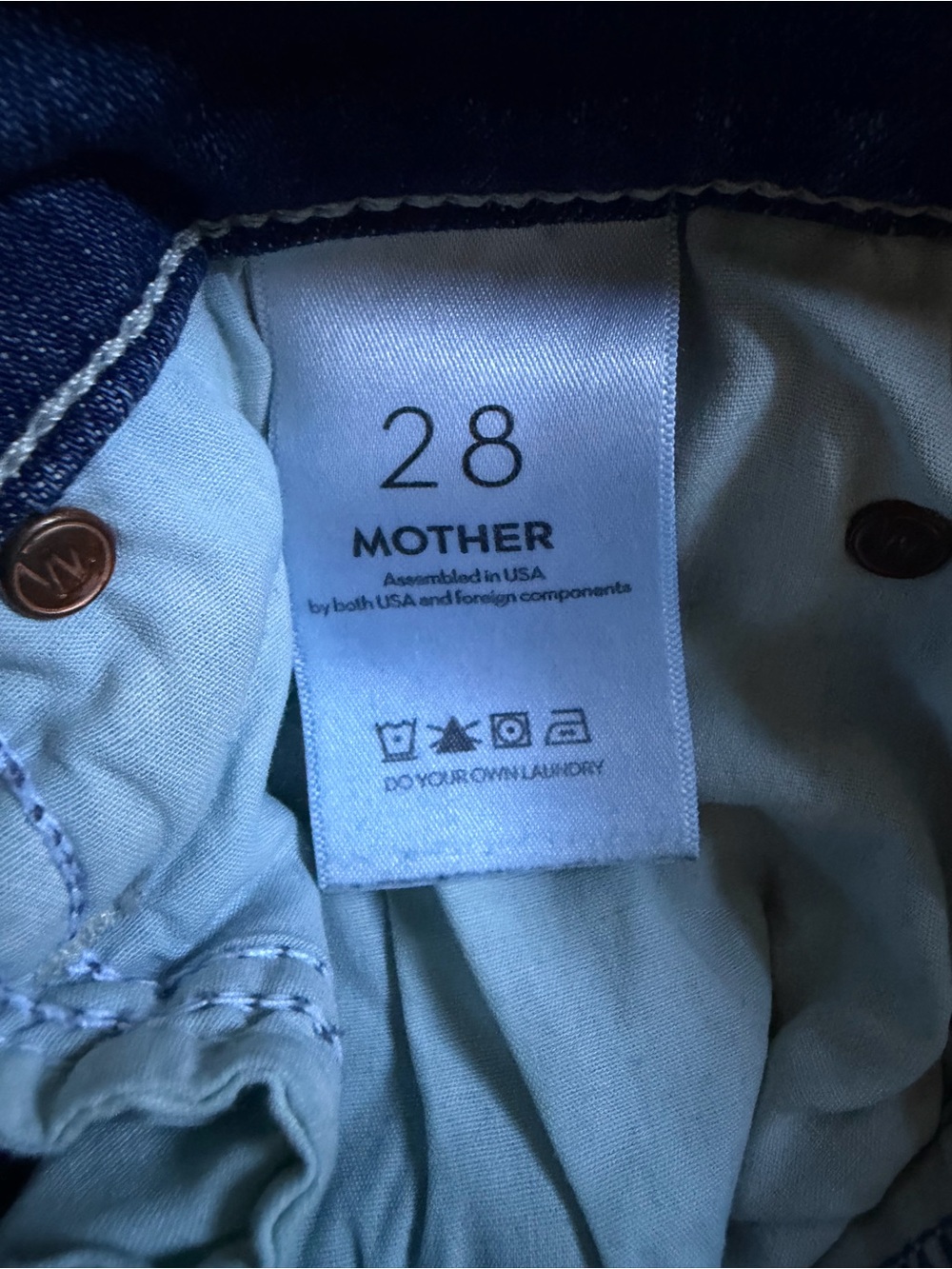 MOTHER The Mid Rise Dazzler Jeans size 28 - Picture 6 of 10